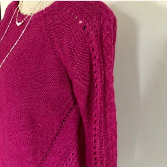 •The Limited• chunky knit eyelet sweater - Picture 2 of 5